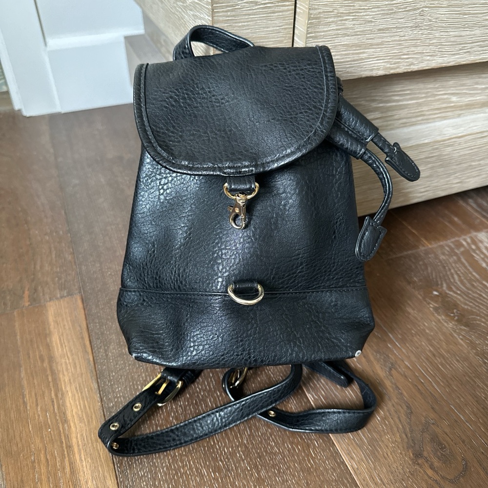 Black Free People mini backpack